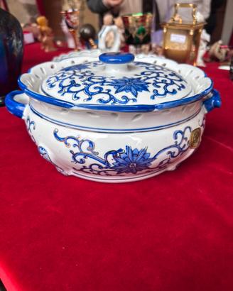 Biscottiera in porcellana