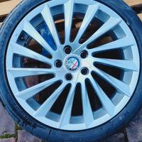 cerchi 18" originali alfa romeo più gomme