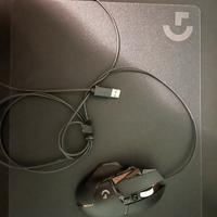 Logitech G G502 HERO Mouse Gaming + tappetino in o