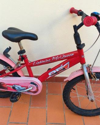 🚲 Bici da bambino – Tema Cars / Lightning McQueen
