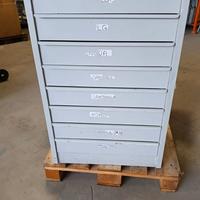 cassettiera in metallo per magazzini