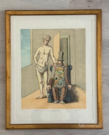 Giorgio de chirico - litografia colorata a mano