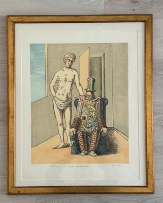 Giorgio de chirico - litografia colorata a mano