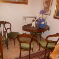 tavolo stile Luigi Filippo con 4 sedie