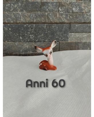 Bambi Big Eyes anni 60 in porcellana