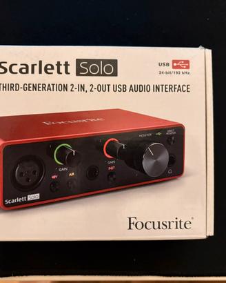 Scheda audio focusrite