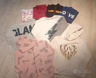 KIT VESTITI BAMBINA 9-10 ANNI - 14 pezzi