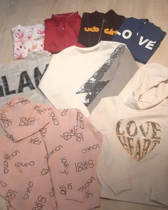 KIT VESTITI BAMBINA 9-10 ANNI - 14 pezzi