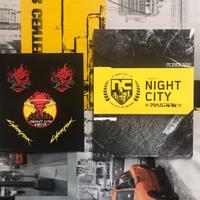 Cyberpunk 2077 mappa + adesivi stickers