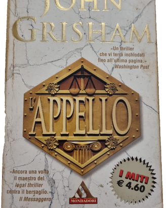 Libro "L' Appello" Romanzo John Grisham