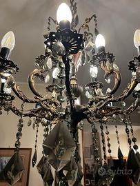 3 lampadari classici da sala a goccia