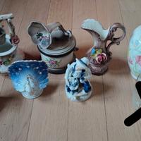 Lotto decorazioni in ceramica vintage