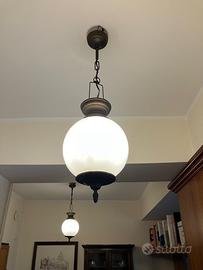 Coppia di Lampadari a Sospensione Vintage