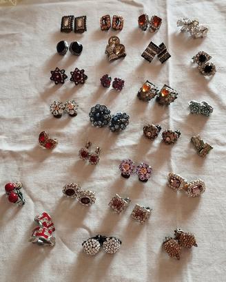 orecchini vintage con clip