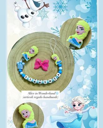 Catenina porta ciuccio e body personalizzati