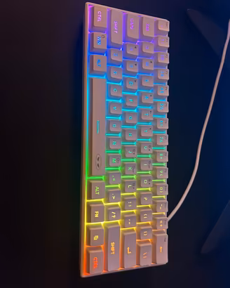 🎮⌨️ Tastiera 40% a membrana con LED
