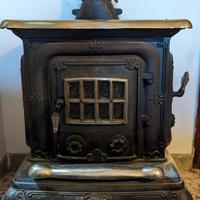 Stufa a legna in ghisa Parlor Stove +canna fumaria