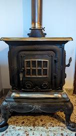 Stufa a legna in ghisa Parlor Stove +canna fumaria