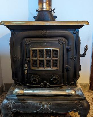 Stufa a legna in ghisa Parlor Stove +canna fumaria