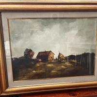 Pittore Livornese Sergio Raugi   Il pagliaio