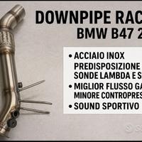 Downpipe bmw serie 1 2 3 4 x1 x3 acciaio inox