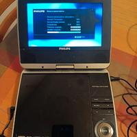 LETTORE DVD PORTATILE PHILIPS VINTAGE FUNZIONANTE