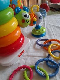 Sonaglino musicale Chicco e piramide Fischer price