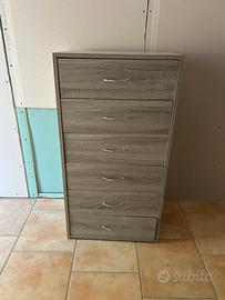 Cassettiera in legno