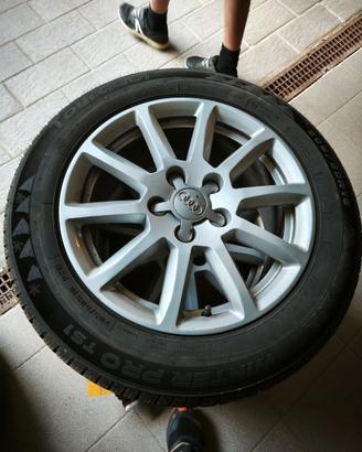 CERCHI ORIGINALI AUDI + PNEUMATICI INV.205 60 R16