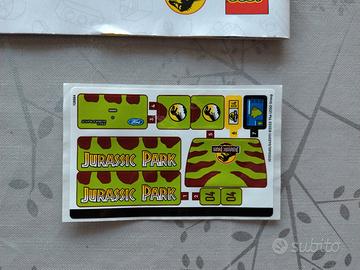 Adesivi originali per Lego 76959 (Jurassic Park)