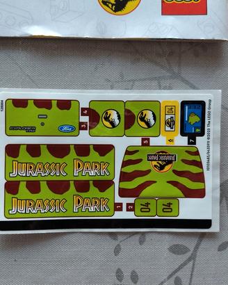 Adesivi originali per Lego 76959 (Jurassic Park)
