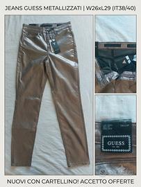 Jeans Guess 1981 Skinny metallizzati - Nuovi con c