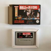 Bulls vs Blazers (Gioco SNES)(PAL) + Box e Vassoio