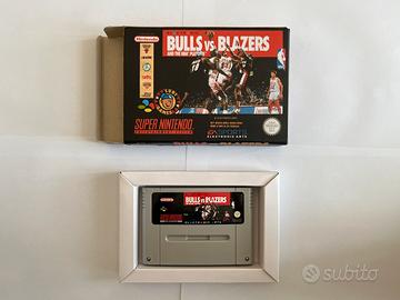 Bulls vs Blazers (Gioco SNES)(PAL) + Box e Vassoio