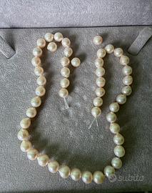 Filo di perle bianche vintage