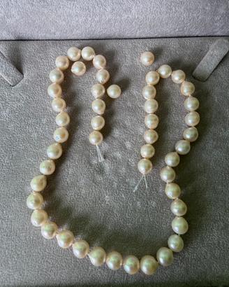 Filo di perle bianche vintage