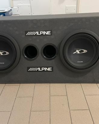 Cassa con subwoofer Alpine
