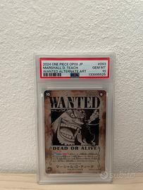 Marshall D. Teach op09-093 wanted  PSA10 jap