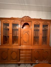 Credenza / Vetrina classica in legno massello