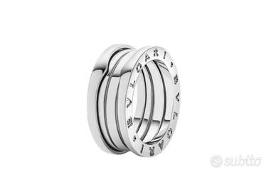 Anelli B.zero1 oro bianco 3 fasce : vedi le misure