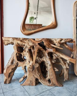 Consolle in radice di teak - Pezzi unici