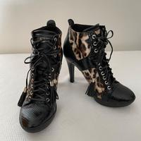 Stivaletti Guess Leopardati N.39 tacco alto