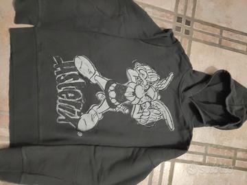 Felpa in cotone garzato