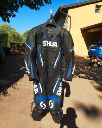 tuta moto 50 NUOVA!!! intera in pelle