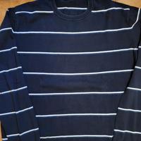 maglione blu in cotone