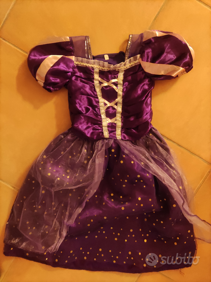 Vestito Rapunzel bambina come nuovo 110cm - Tutto per i bambini In vendita  a Roma