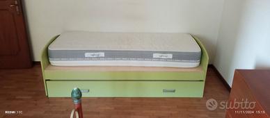 Letto Singolo con 2° Letto Estraibile