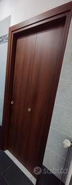 Porta interna a libro in legno 