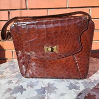 Borsa da donna in coccodrillo, Vintage anni 60
