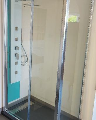 DOCCIA DADO 70x120x200 PIATTO ANTRACITE RUB IDRO